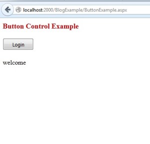 ASP.Net Button Control Example