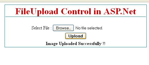 ASP.Net FileUpload Control 