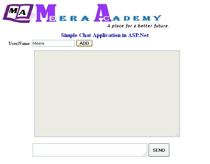 Simple Chat Application in ASP.Net