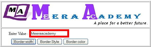 Change Textbox border width in ASP.NET - ASP.NET Textbox Example