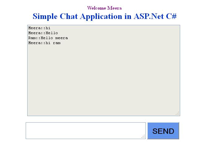 Create simple chat in asp.net with C#