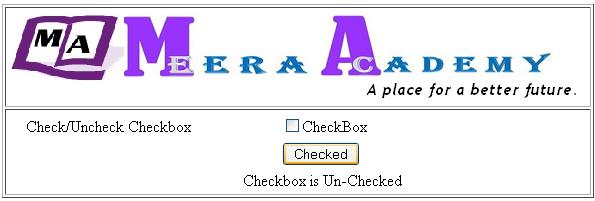 CheckBox control in ASP.Net with C#