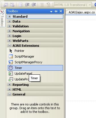 how to use ajax timer control in asp.net,
