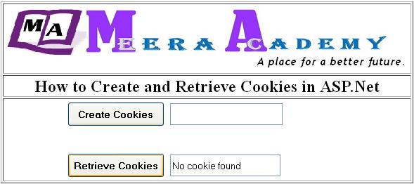 How to Create Cookies in ASP.Net with C#