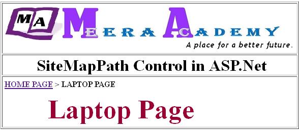 How to use SiteMapPath Control in ASP.Net