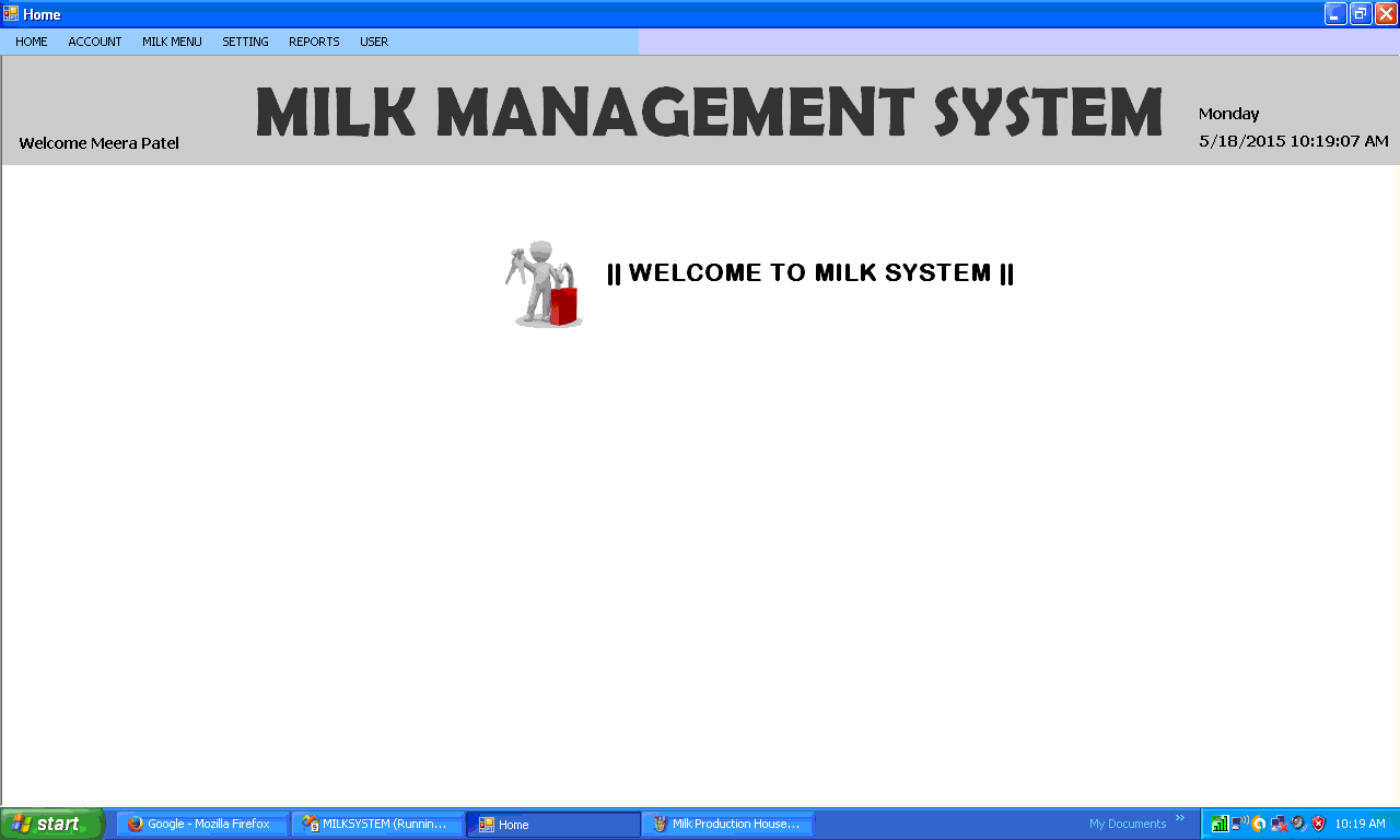 Milk Management System Software.