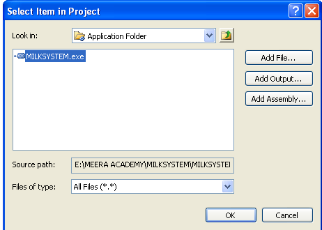 Create Windows Application Setup Project in vs2008