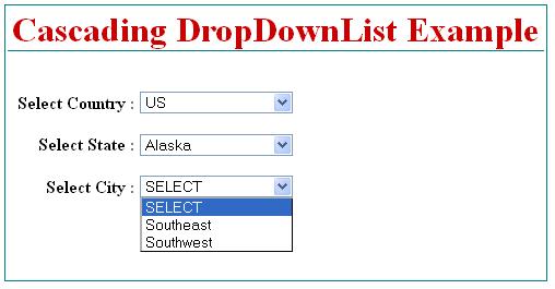 Country State City DropDownList in ASP.Net