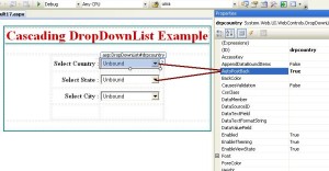 Country State City DropDownList in ASP.Net