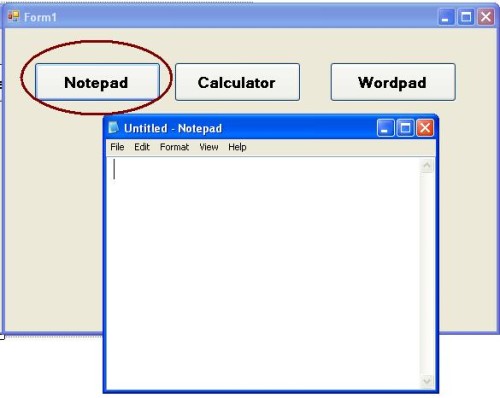 how to create a application in php using notepad