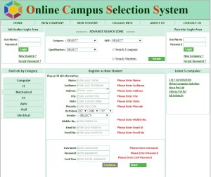 Campus Selection System