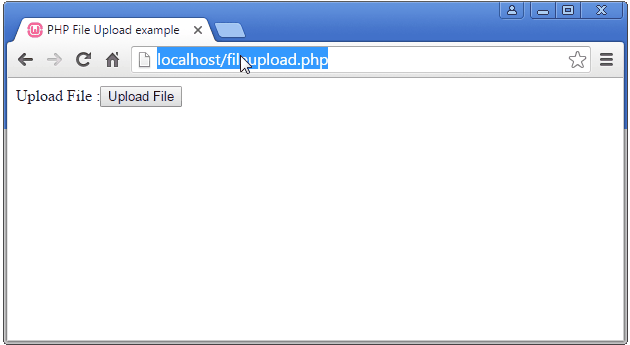 PHP Custom Fileupload example