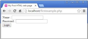 PHP with HTML forms