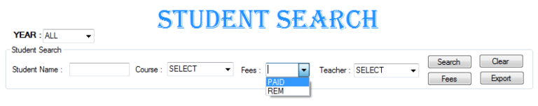 Student Management System Project in C# .Net