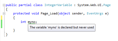 Integer type variable in c#.net