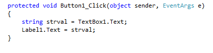 String type variable example in c#.net