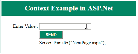 Context object in ASP.Net