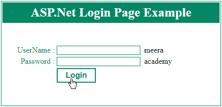 Login ASP.Net Example