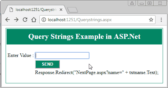 Query String in ASP.Net