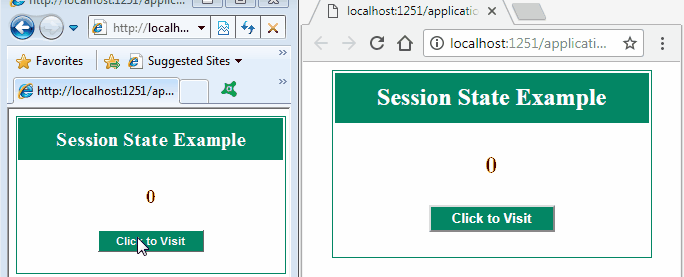 Session State Example in ASP.Net